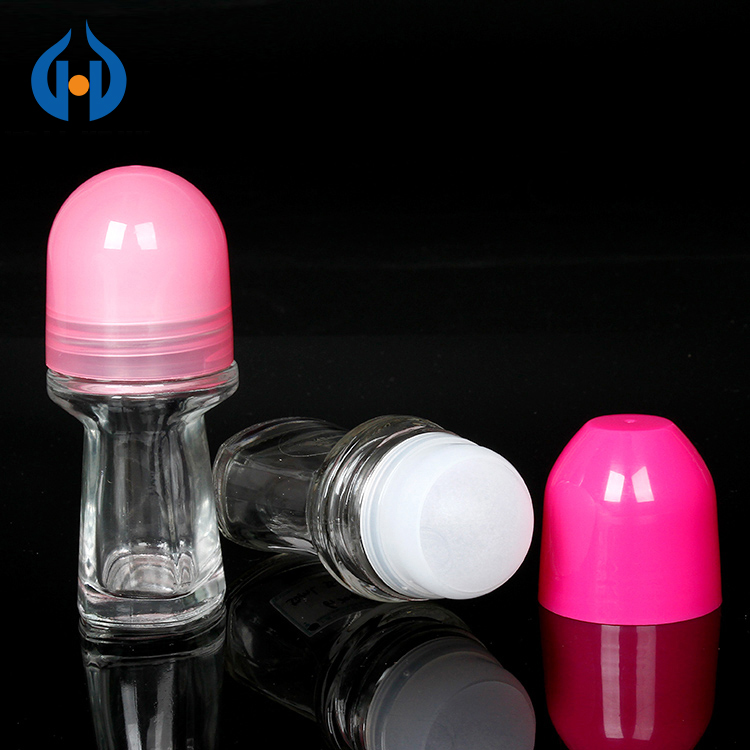 50ml Clear Deodorant Glass Roll on Bottle Package Buy glass roll on